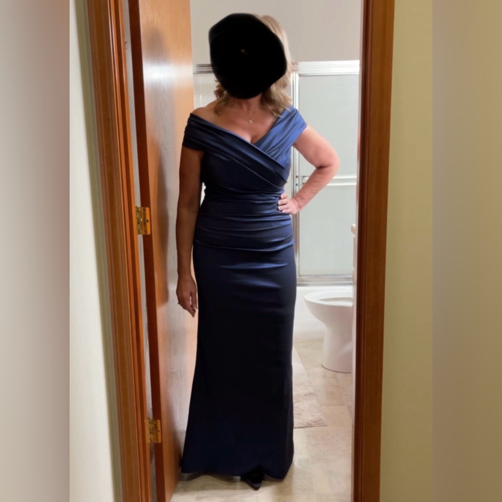 Navy Blue Classy Formal Gown
